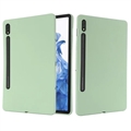 Samsung Galaxy Tab S8/S7 Liquid Silicone Deksel (Åpen Emballasje - Utmerket) - Grønn