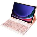 Samsung Galaxy Tab S10 FE/S9 FE Etui med Bluetooth-tastatur - Rosa
