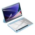 Samsung Galaxy Tab S10 FE/S9 FE Dux Ducis Toby Tri-Fold Smart Folio-etui - Baby Blå