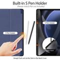 Samsung Galaxy Tab S9 FE+ Dux Ducis Domo Tri-Fold Smart Folio-etui - Blå