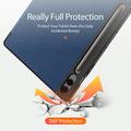 Samsung Galaxy Tab S9 FE+ Dux Ducis Domo Tri-Fold Smart Folio-etui - Blå