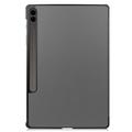 Samsung Galaxy Tab S9 FE+ Tri-Fold Series Smart Folio-etui - Grå