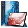 Samsung Galaxy Tab S9+ Tri-Fold Series Smart Folio-etui - Sjøbølge