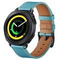 Samsung Galaxy Watch4/Watch4 Classic/Watch5/Watch6/Watch FE/Watch7 Lær Klokkereim - 20mm - Blå