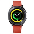Samsung Galaxy Watch4/Watch4 Classic/Watch5/Watch6/Watch FE/Watch7 Lær Klokkereim - 20mm - Rød