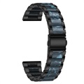 Samsung Galaxy Watch4/Watch4 Classic/Watch5/Watch6 Rustfritt Stål Belte - Mørkeblå / Svart