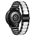 Samsung Galaxy Watch4/Watch4 Classic/Watch5/Watch6 Rustfritt Stål Belte - Perle Grå / Svart