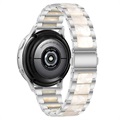 Samsung Galaxy Watch4/Watch4 Classic/Watch5/Watch6 Rustfritt Stål Belte - Perle Hvit / Sølv