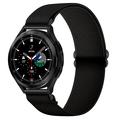 Samsung Galaxy Watch4/Watch4 Classic/Watch3/Active2/Active/Gear Sport/Gear S2 Classic Flettet nylonrem - 20mm - Svart