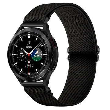 Samsung Galaxy Watch4/Watch4 Classic/Watch3/Active2/Active/Gear Sport/Gear S2 Classic Flettet nylonrem - 20mm - Svart