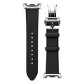 Samsung Galaxy Watch8/Watch8 Classic Spigen Enzo lærrem - 40/44/46mm - Svart