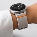Samsung Galaxy Watch8/Watch8 Classic/Watch9 Tech-Protect vevd nylonrem med spenne - 40/44/46mm - Stjernelys