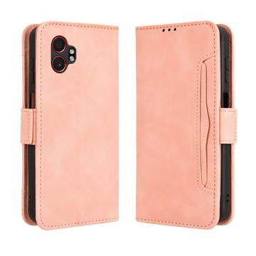 Samsung Galaxy XCover7 Pro Kortholder Lommebokveske - Rosa