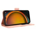 Samsung Galaxy XCover7 Pro Kortholder Lommebokveske - Rosa
