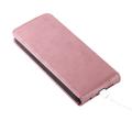 Samsung Galaxy XCover7 Pro vertikalt flip-etui med stativ - Roségull