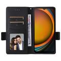 Samsung Galaxy XCover7 Pro Lommebok-deksel med Magnetisk Lukning - svart