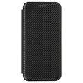 Samsung Galaxy Xcover 5 Flip-deksel - Carbon Fiber - Svart