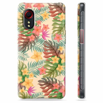 Samsung Galaxy Xcover 5 TPU-deksel - Rosa Blomster