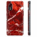Samsung Galaxy Xcover 5 TPU-deksel - Rød Marmor
