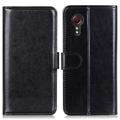 Samsung Galaxy Xcover 7 Lommebok-deksel med Magnetisk Lukning - Svart