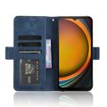 Samsung Galaxy Xcover7 Lommebok-deksel med Kortholder - Blĺ