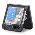 Samsung Galaxy Z Flip5 Hybrid-deksel - Carbon Fiber - Svart