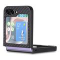 Samsung Galaxy Z Flip5 Hybrid-deksel - Carbon Fiber - Svart
