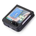 Samsung Galaxy Z Flip5 Hybrid-deksel - Carbon Fiber - Svart