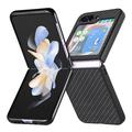 Samsung Galaxy Z Flip5 Hybrid-deksel - Carbon Fiber - Svart