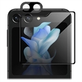Samsung Galaxy Z Flip5 Imak Herdet Glass Beskyttelsessett - Svart Kant
