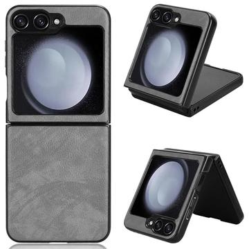 Samsung Galaxy Z Flip6/Z Flip7 FE Belagt Plast Deksel - Grå