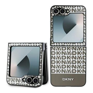 Samsung Galaxy Z Flip6/Z Flip7 FE DKNY Repeat Pattern Bottom Stripe Deksel - MagSafe-kompatibel - Brun