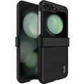 Samsung Galaxy Z Flip6/Z Flip7 FE Imak Ruiyi Hybrid-deksel - Karbonfiber - Svart