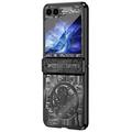 Samsung Galaxy Z Flip6/Z Flip7 FE Mechanical Legend Galvanisert plast-deksel - Svart