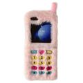 Samsung Galaxy Z Flip6/Z Flip7 FE Retro plysj-deksel med broderte skivetaster - Rosa