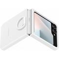 Samsung Galaxy Z Flip7 FE Silikondeksel med Ring EF-PF741TWEGWW - Hvit