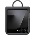 Samsung Galaxy Z Flip7 FE Silikondeksel med Ring EF-PF741TBEGWW - Svart