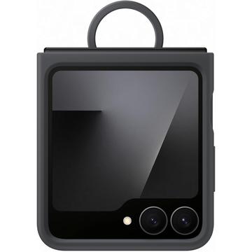 Samsung Galaxy Z Flip7 FE Silikondeksel med Ring EF-PF741TBEGWW - Svart