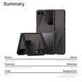 Samsung Galaxy Z Flip8 Dux Ducis Aimo Hybrid-deksel - Svart