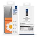 Samsung Galaxy Z Flip8 Dux Ducis Luvy-deksel med fingerring/håndstropp - Oransje / Tusenfryd