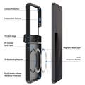 Samsung Galaxy Z Flip8 Dux Ducis Yind Hybrid-deksel - MagSafe-kompatibel - Svart