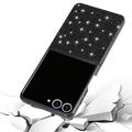Samsung Galaxy Z Flip8 Glitter Series Hybrid-deksel - Svart