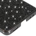 Samsung Galaxy Z Flip8 Glitter Series Hybrid-deksel - Svart