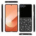 Samsung Galaxy Z Flip8 Glitter Series Hybrid-deksel - Svart