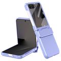 Samsung Galaxy Z Flip8 Plast-deksel med Ytre Beskyttelsesglass - Lilla