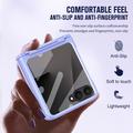 Samsung Galaxy Z Flip8 Plast-deksel med Ytre Beskyttelsesglass