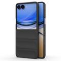Samsung Galaxy Z Flip8 Rugged TPU-deksel - Svart