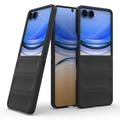 Samsung Galaxy Z Flip8 Rugged TPU-deksel - Svart