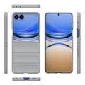 Samsung Galaxy Z Flip8 Rugged TPU-deksel - Lysegrå