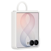 Samsung Galaxy Z Flip8 Silikondeksel med Ring EF-EF776CWEGWW - Krem